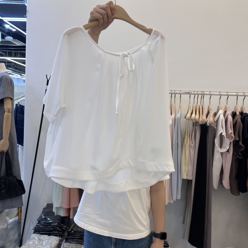 FUNNY POWDER東大門代購女士新品25春夏人氣時尚襯衫蕾絲衫THE FUNNY襯衫/蕾絲衫圖色3