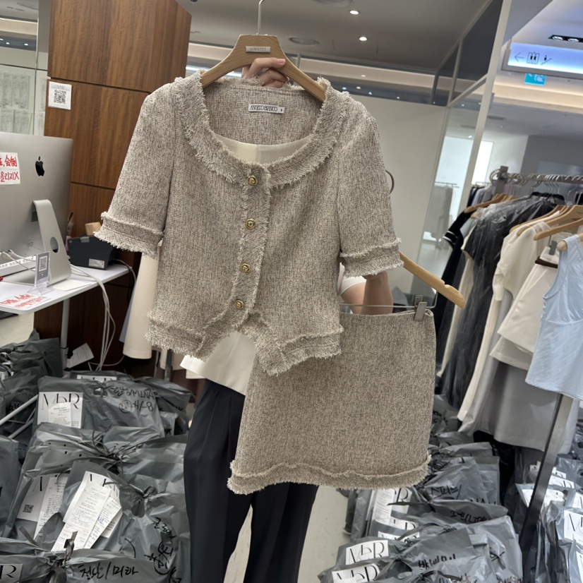 MER東大門直郵女士新品職業真品時尚休閑推薦熱賣25春夏套裝MER/ANGELO BIANCO套裝