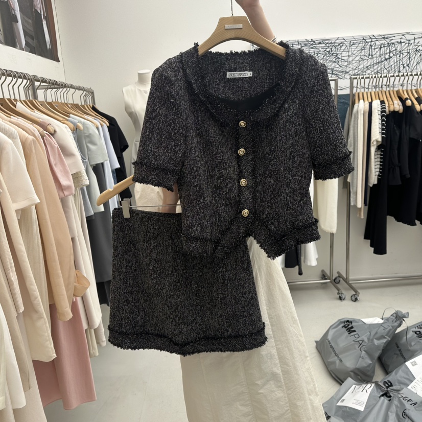 MER東大門直郵女士新品職業真品時尚休閑推薦熱賣25春夏套裝MER/ANGELO BIANCO套裝圖色2