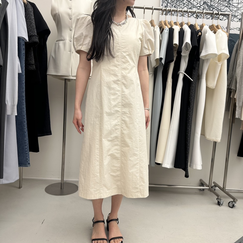 MER韓國代購女裝新品真品熱賣25春夏人氣時尚休閑職業連衣裙MER/ANGELO BIANCO連衣裙