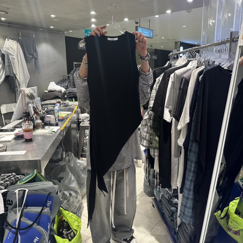 HERTZ-P東大門實拍女士新品休閑25春夏職業熱賣時尚吊帶背心HERTZ-P吊帶/背心圖色2