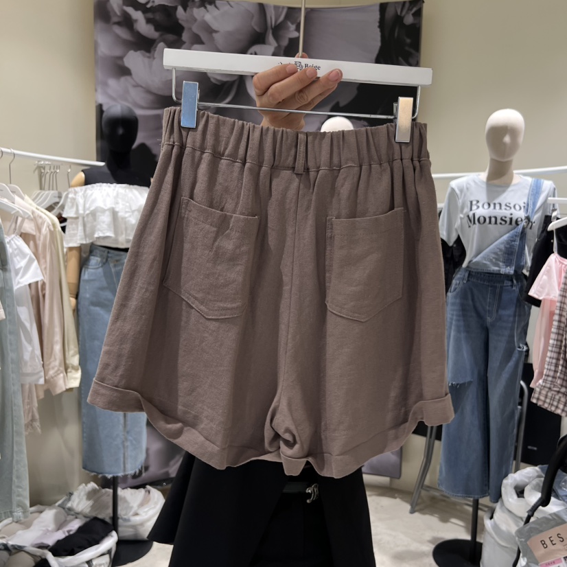 DARKBEIGE東大門實拍女士新品熱賣真品休閑推薦職業人氣短褲DARK BEIGE短褲