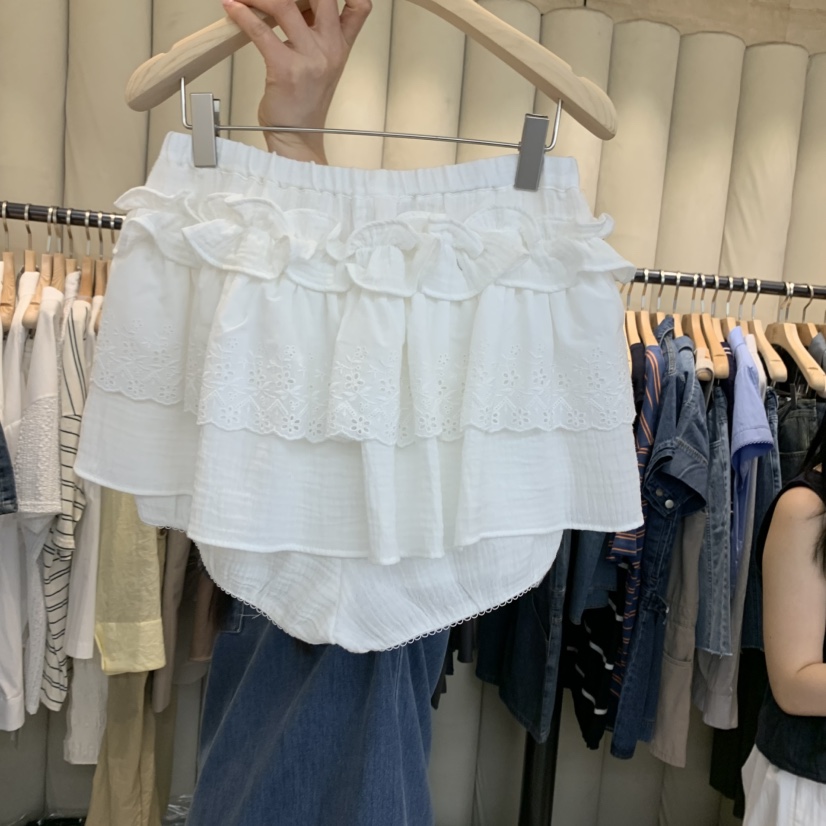 OUS/INCH-L東大門直郵女裝新款熱賣人氣職業休閑裙褲荷葉邊OUS/INCH裙褲