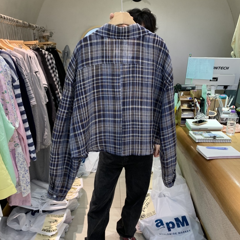 BLACKFRIDAY東大門代購女裝新款熱賣25春夏襯衫蕾絲衫亞麻布BLACK FRIDAY襯衫/蕾絲衫