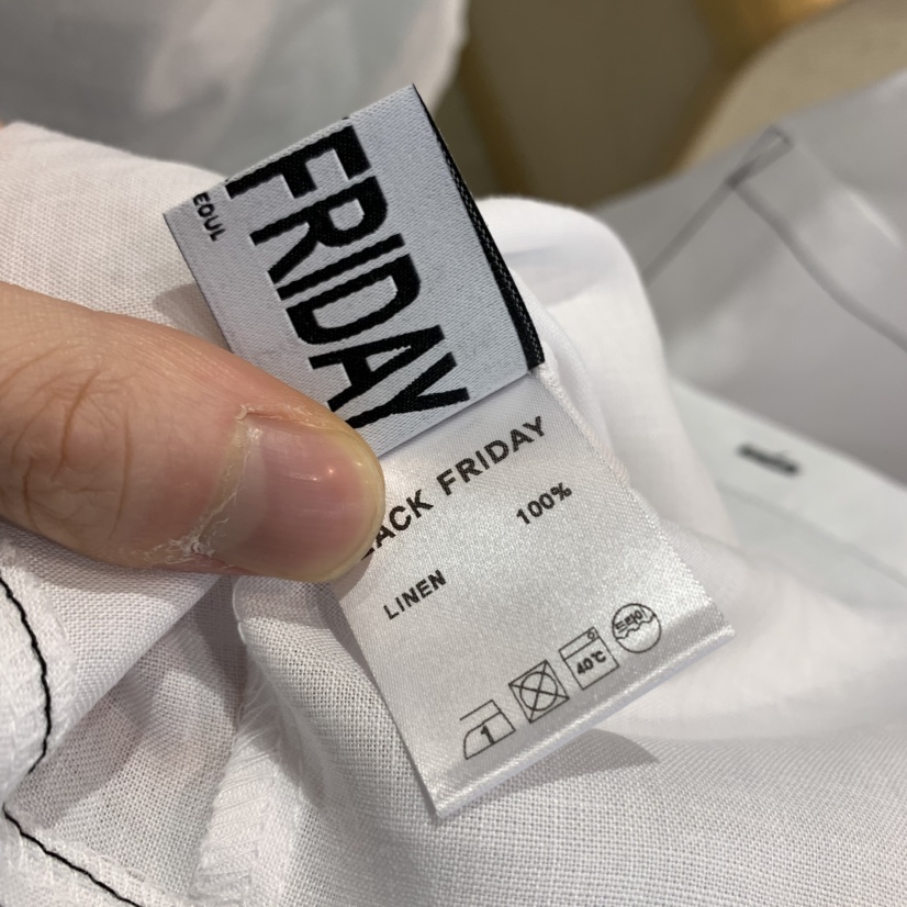 BLACKFRIDAY東大門代購女裝新款熱賣25春夏襯衫蕾絲衫亞麻布BLACK FRIDAY襯衫/蕾絲衫