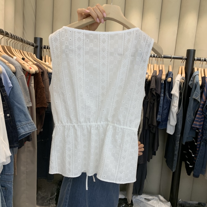 OUS/INCH-L東大門代購女士新品推薦熱賣25春夏人氣吊帶背心OUS/INCH吊帶/背心