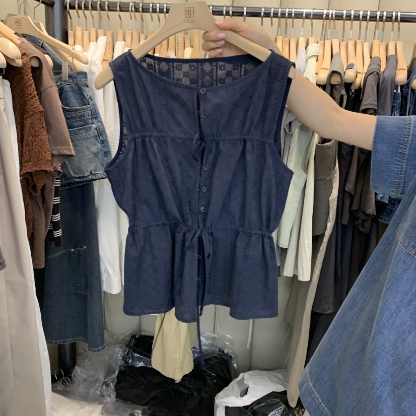 OUS/INCH-L東大門代購女士新品推薦熱賣25春夏人氣吊帶背心OUS/INCH吊帶/背心圖色3