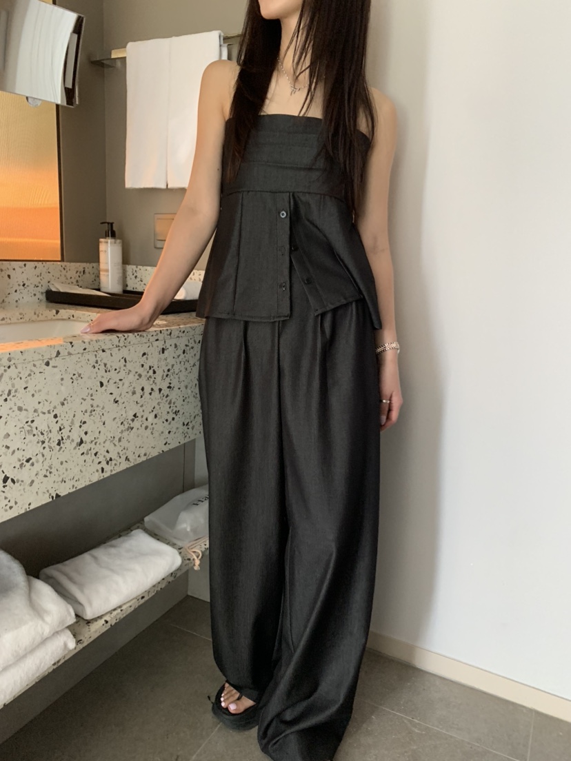 BADCALM東大門直郵女士新款人氣推薦25春夏真品職業時尚牛仔褲BADCALM牛仔褲圖色1