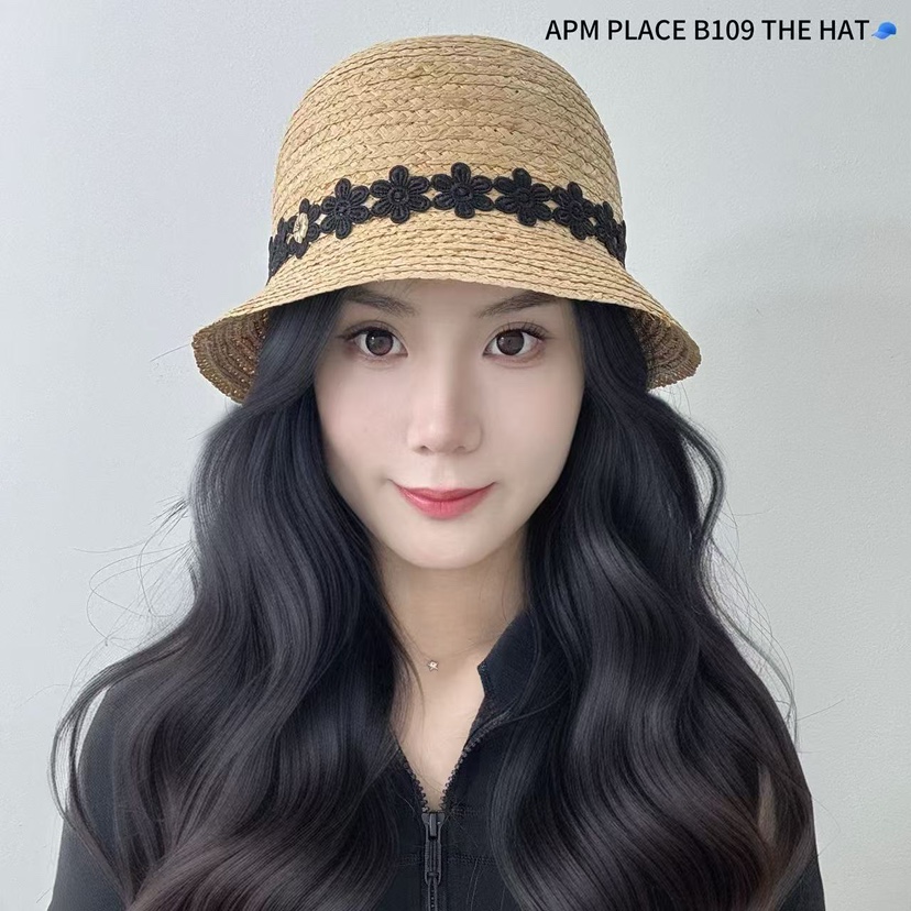 THE HAT-P東大門實拍女裝新款人氣熱賣職業時尚帽子蕾絲花THE HAT帽子圖色2