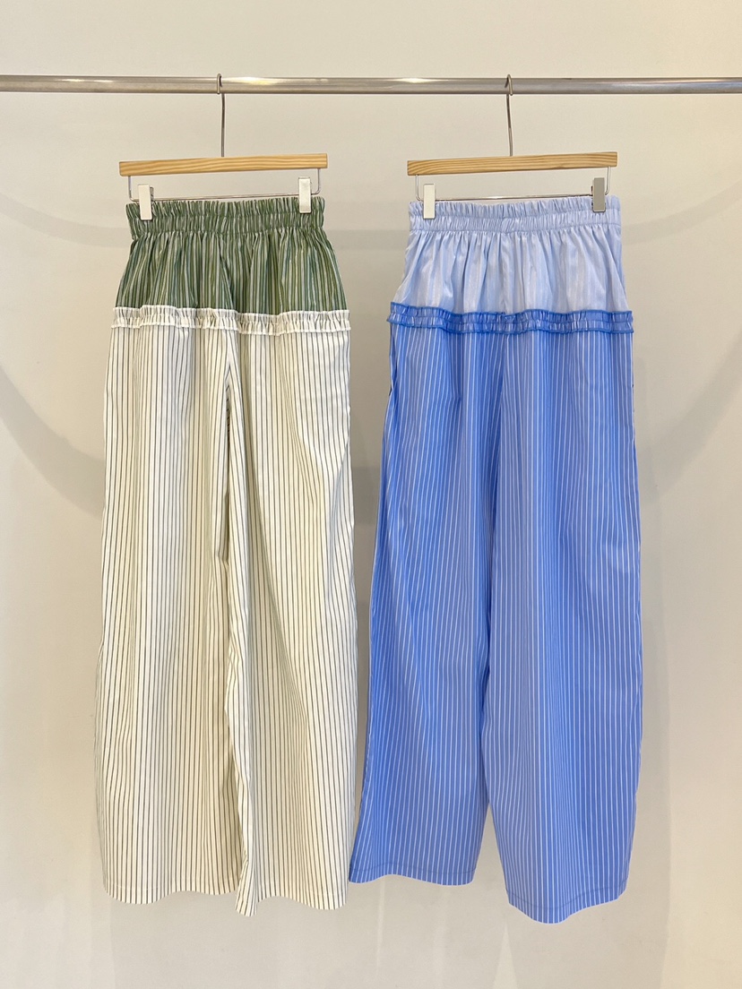 MAISONDEGLORY韓國直郵女士新款真品職業時尚人氣休閑褲條紋MAISON DE GLORY休閑褲