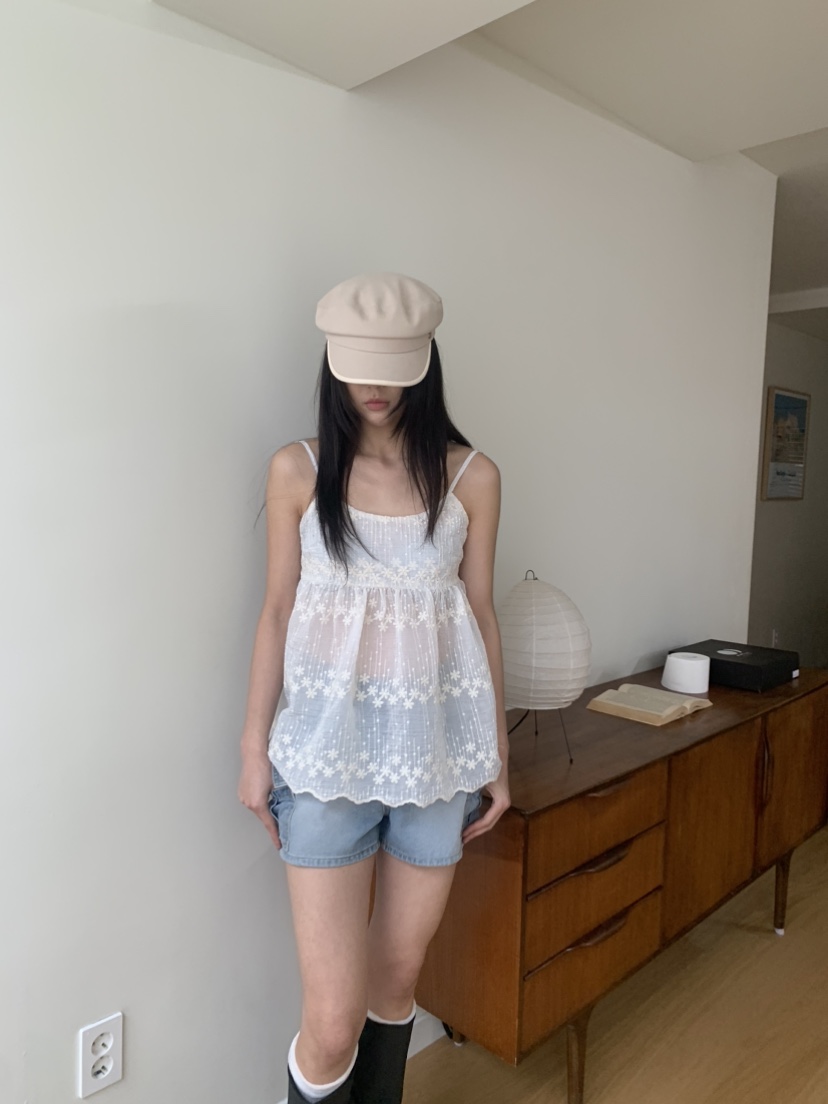BADCALM韓國直郵女裝新品職業休閑真品熱賣時尚吊帶背心蕾絲BADCALM吊帶/背心