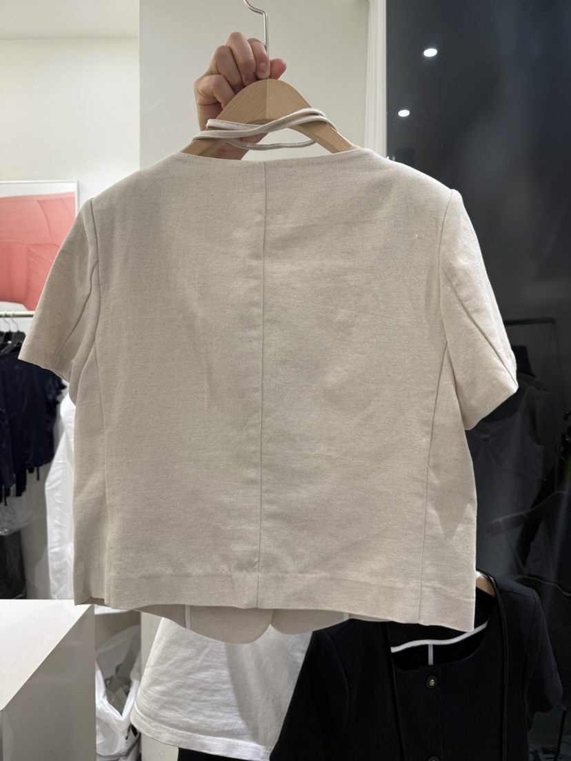 MEMO CLASSIC韓國代購女士新品25春夏人氣時尚真品夾克亞麻MEMO CLASSIC夾克