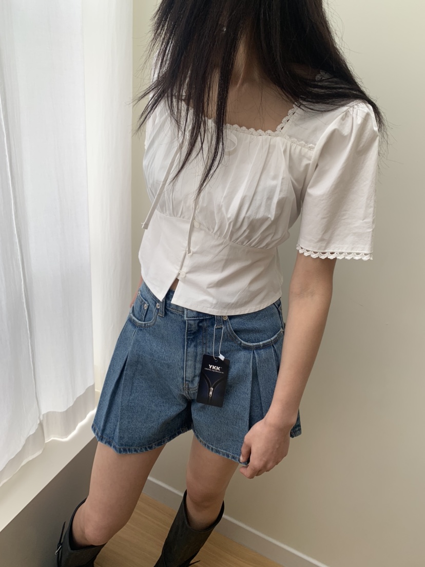 BADCALM韓國代購女裝新品休閑職業熱賣推薦人氣真品襯衫蕾絲衫BADCALM襯衫/蕾絲衫