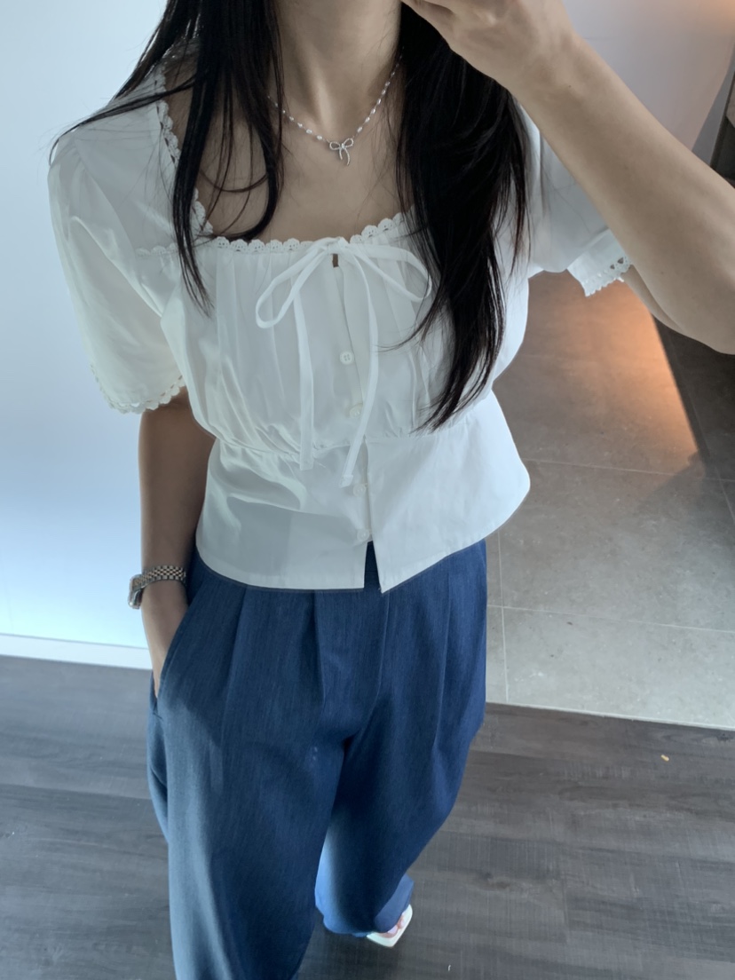 BADCALM韓國代購女裝新品休閑職業熱賣推薦人氣真品襯衫蕾絲衫BADCALM襯衫/蕾絲衫