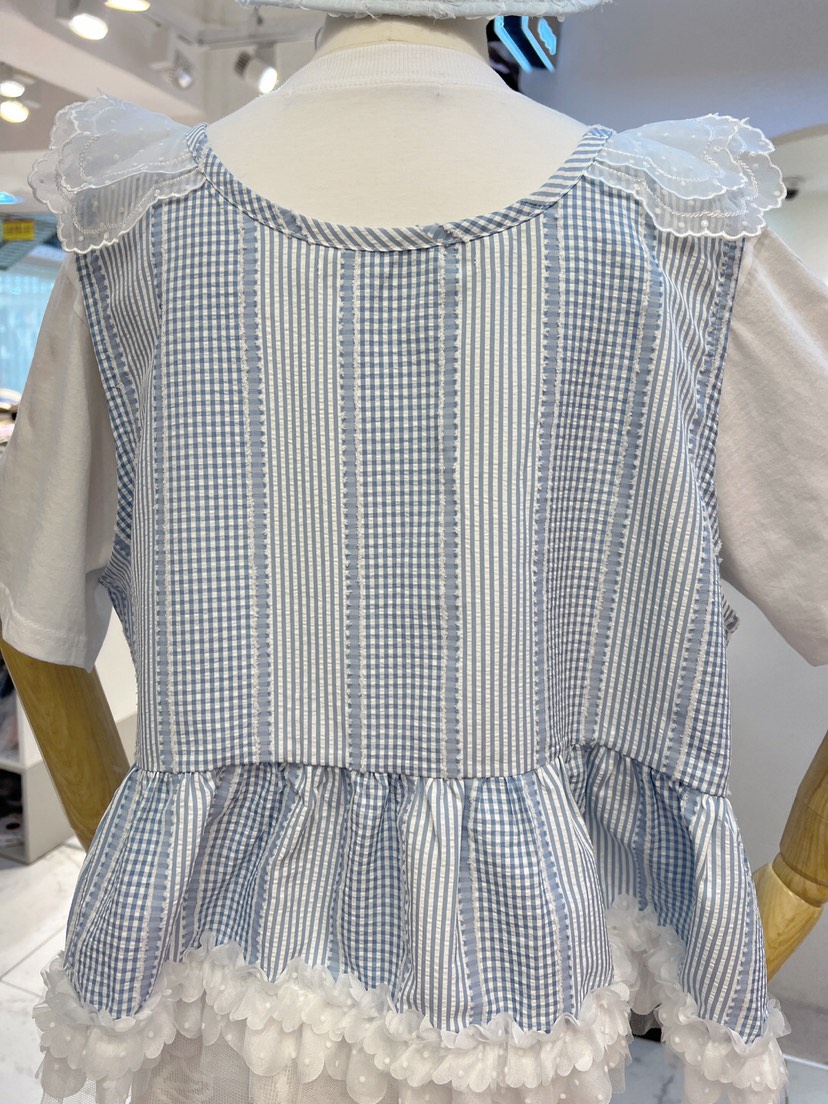 MAISONDEGLORY東大門實拍女裝新品真品時尚人氣休閑馬甲格紋MAISON DE GLORY馬甲