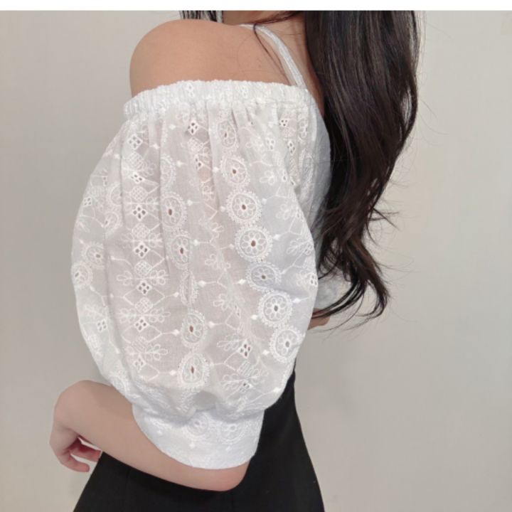 火Ⅱ-화투-T東大門代購女裝新品休閑熱賣25春夏襯衫蕾絲衫火Ⅱ襯衫/蕾絲衫