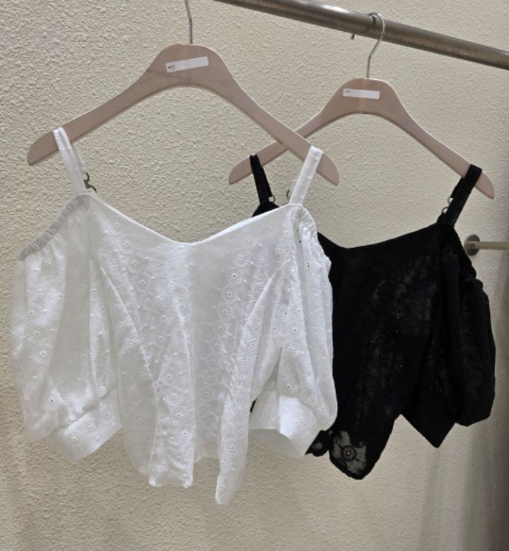 火Ⅱ-화투-T東大門代購女裝新品休閑熱賣25春夏襯衫蕾絲衫火Ⅱ襯衫/蕾絲衫