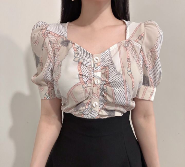 火Ⅱ-화투-T東大門直郵女士新品25春夏人氣推薦襯衫蕾絲衫火Ⅱ襯衫/蕾絲衫