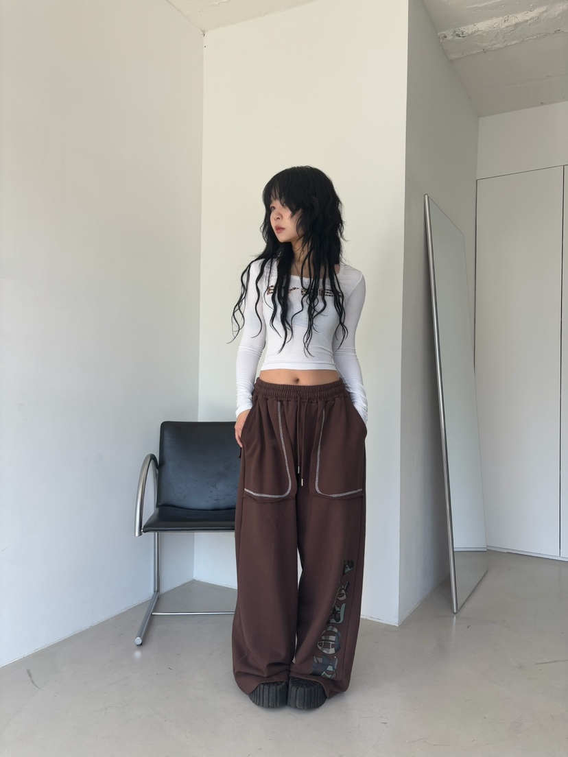 SHOTGUN東大門實拍女士新款熱賣時尚真品休閑人氣25春夏休閑褲SHOTGUN休閑褲