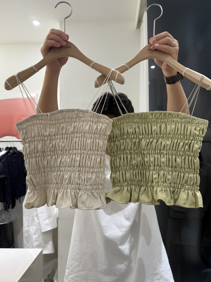 MEMO CLASSIC東大門代購女士新品25春夏休閑人氣職業吊帶背心MEMO CLASSIC吊帶/背心