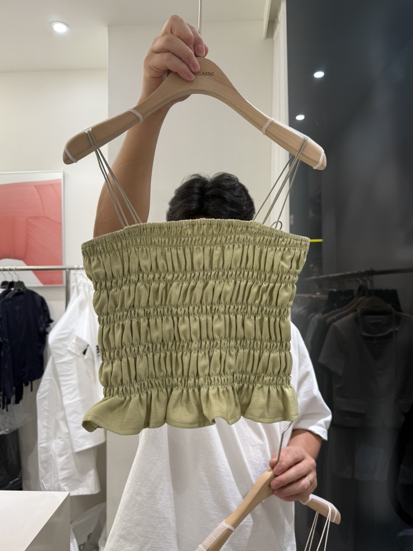 MEMO CLASSIC東大門代購女士新品25春夏休閑人氣職業吊帶背心MEMO CLASSIC吊帶/背心圖色2
