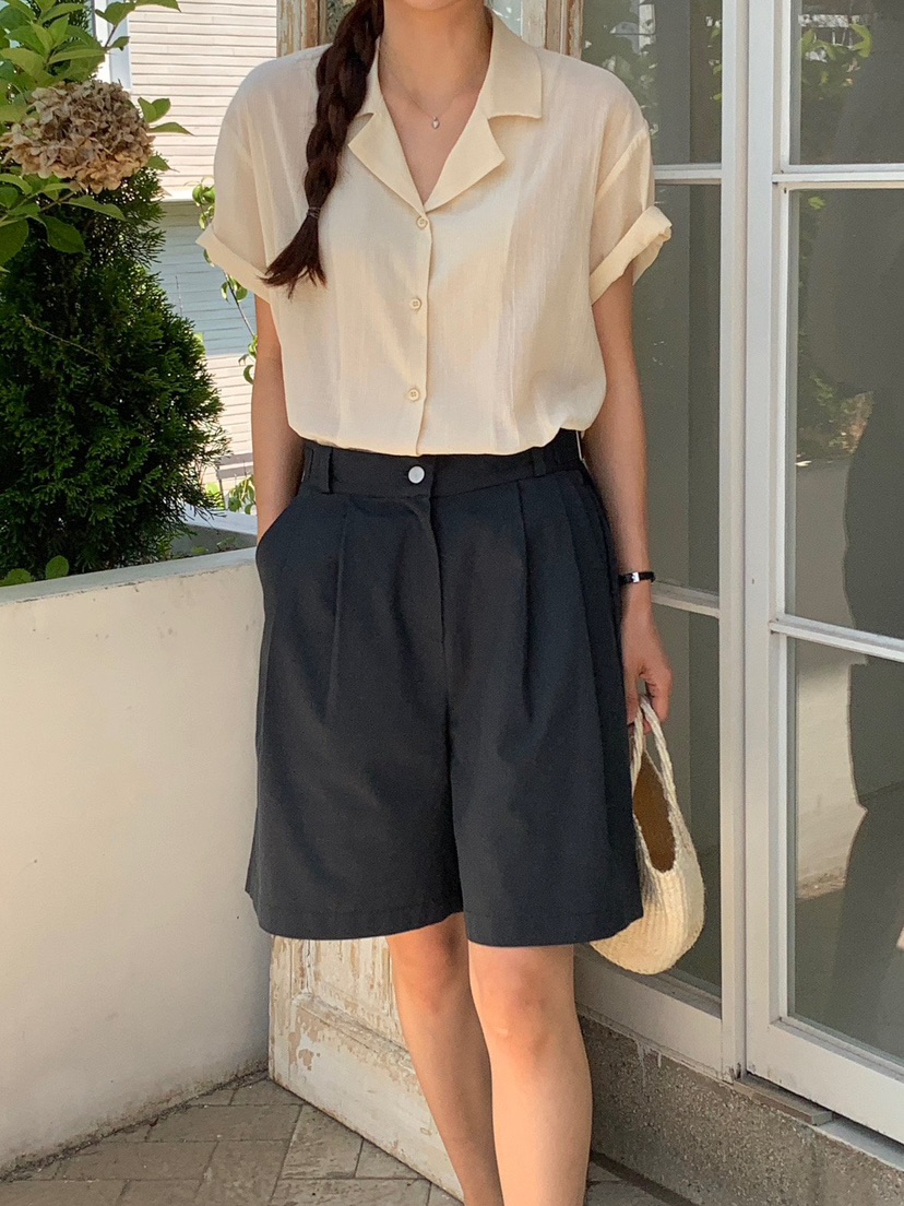 WOOD韓國直郵女士新款職業熱賣人氣時尚休閑襯衫蕾絲衫透明WOOD襯衫/蕾絲衫