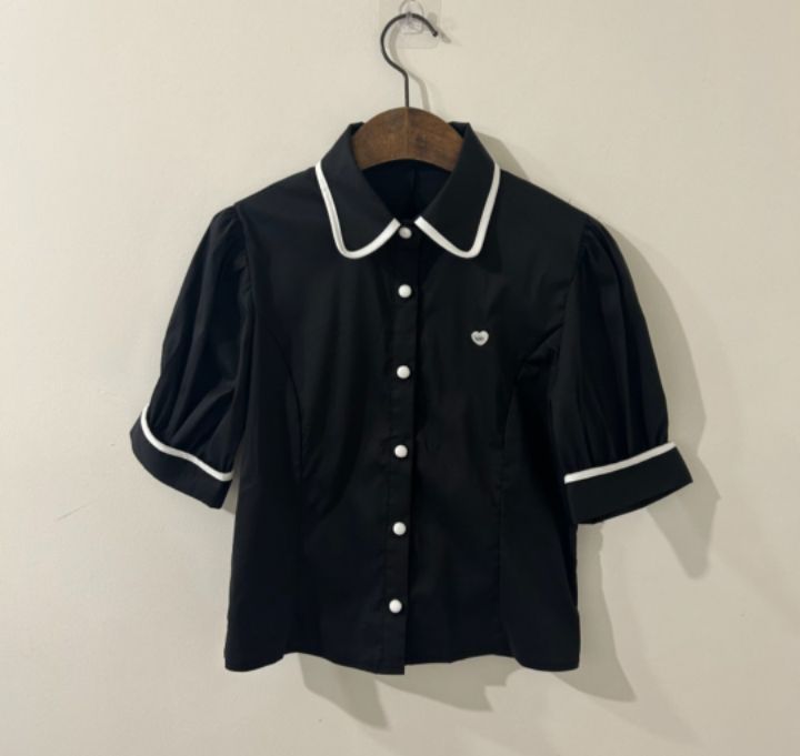 火Ⅱ-화투-T東大門實拍女裝新品人氣熱賣推薦真品襯衫蕾絲衫火Ⅱ襯衫/蕾絲衫