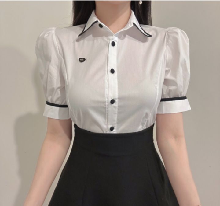 火Ⅱ-화투-T東大門實拍女裝新品人氣熱賣推薦真品襯衫蕾絲衫火Ⅱ襯衫/蕾絲衫圖色2
