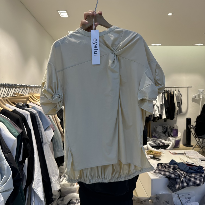 EYEFUL-Q韓國直郵女裝新品25春夏推薦真品休閑熱賣襯衫蕾絲衫eyeful襯衫/蕾絲衫圖色2