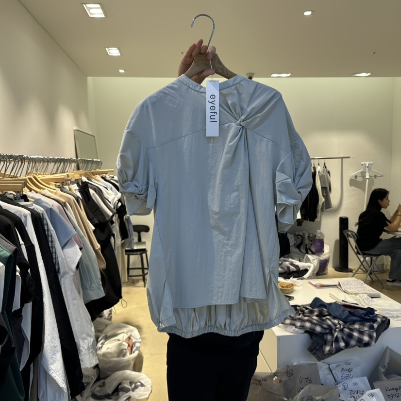 EYEFUL-Q韓國直郵女裝新品25春夏推薦真品休閑熱賣襯衫蕾絲衫eyeful襯衫/蕾絲衫圖色3