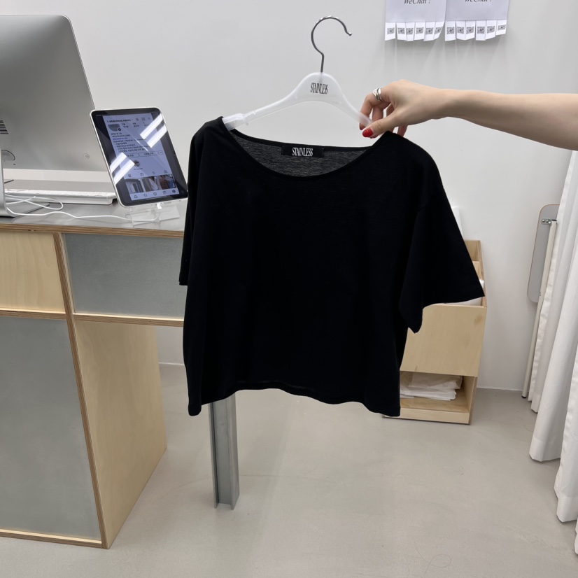 STAINLESS韓國直郵女裝新品真品人氣推薦熱賣職業休閑時尚T恤STAINLESST恤圖色3