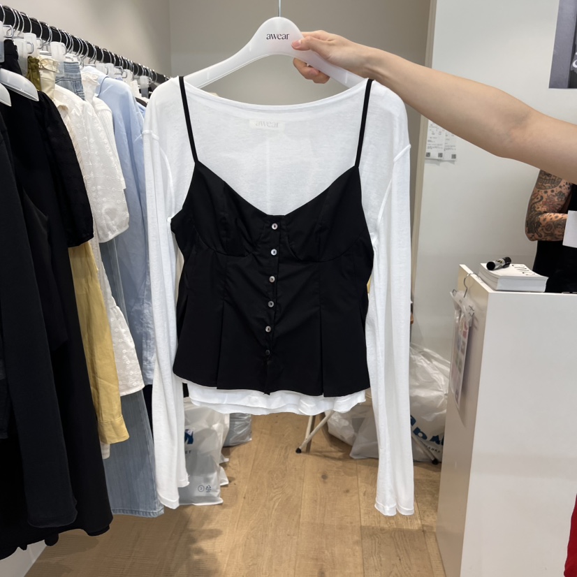 RUMIRU/AWEAR韓國代購女裝新品休閑職業真品吊帶背心不含內搭awear/RUMIRU吊帶/背心圖色3