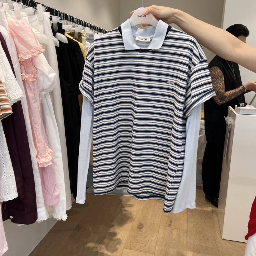 RUMIRU/AWEAR東大門實拍女裝新品推薦時尚25春夏T恤不含內搭awear/RUMIRUT恤