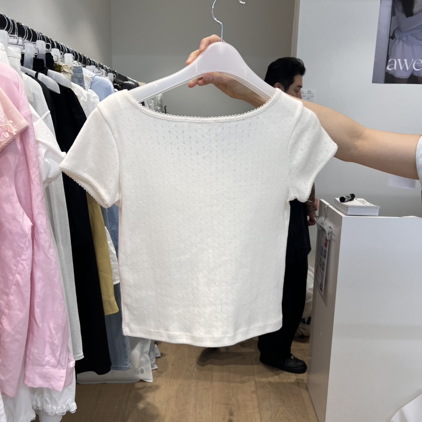 RUMIRU/AWEAR韓國直郵女士新款休閑真品時尚25春夏T恤不含內搭awear/RUMIRUT恤