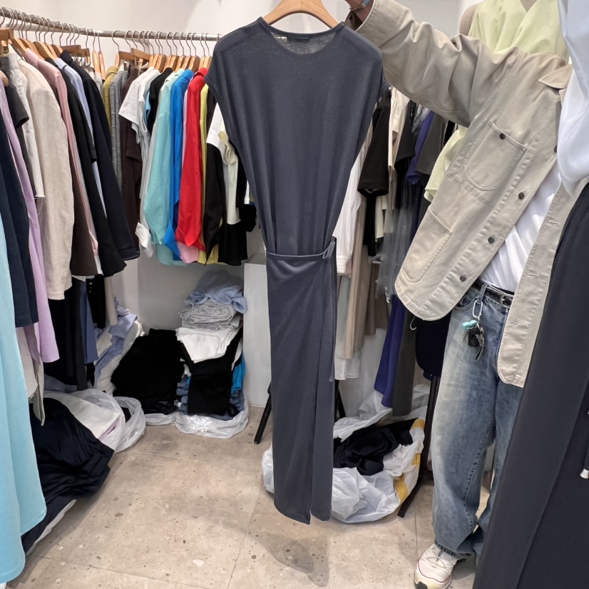 DUPLO東大門實拍女士新品真品時尚休閑推薦25春夏職業連衣裙DUPLO連衣裙
