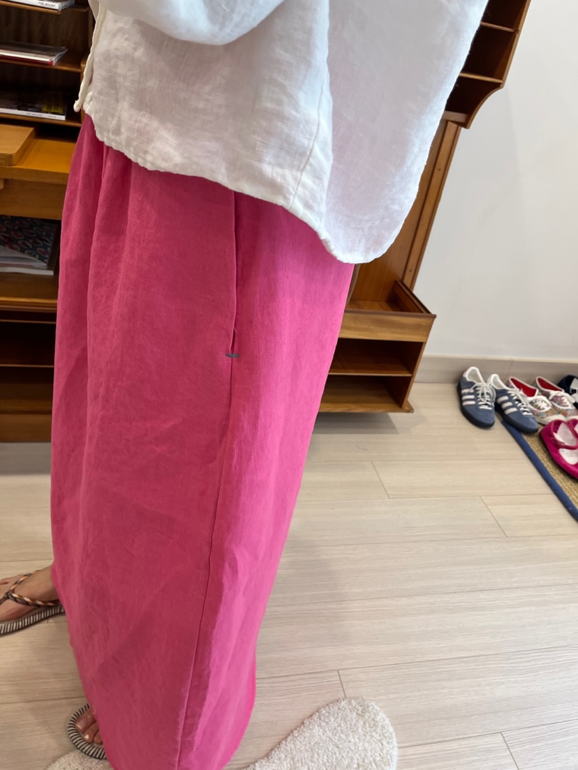 AT NOTE東大門代購女裝新品25春夏人氣推薦休閑長裙亞麻綁帶AT NOTE長裙