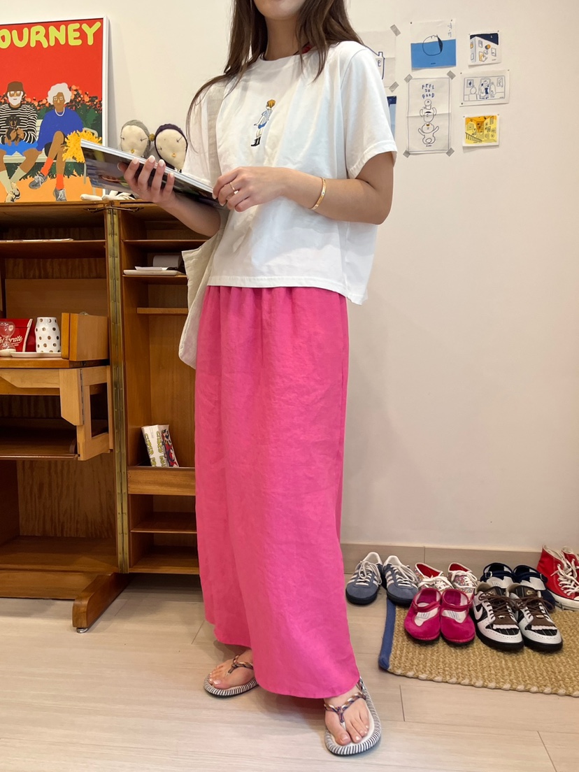 AT NOTE東大門代購女裝新品25春夏人氣推薦休閑長裙亞麻綁帶AT NOTE長裙