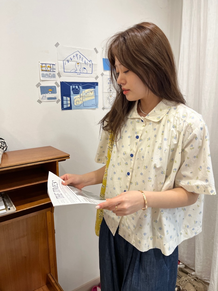 AT NOTE韓國直郵女裝新品時尚職業真品推薦休閑襯衫蕾絲衫AT NOTE襯衫/蕾絲衫