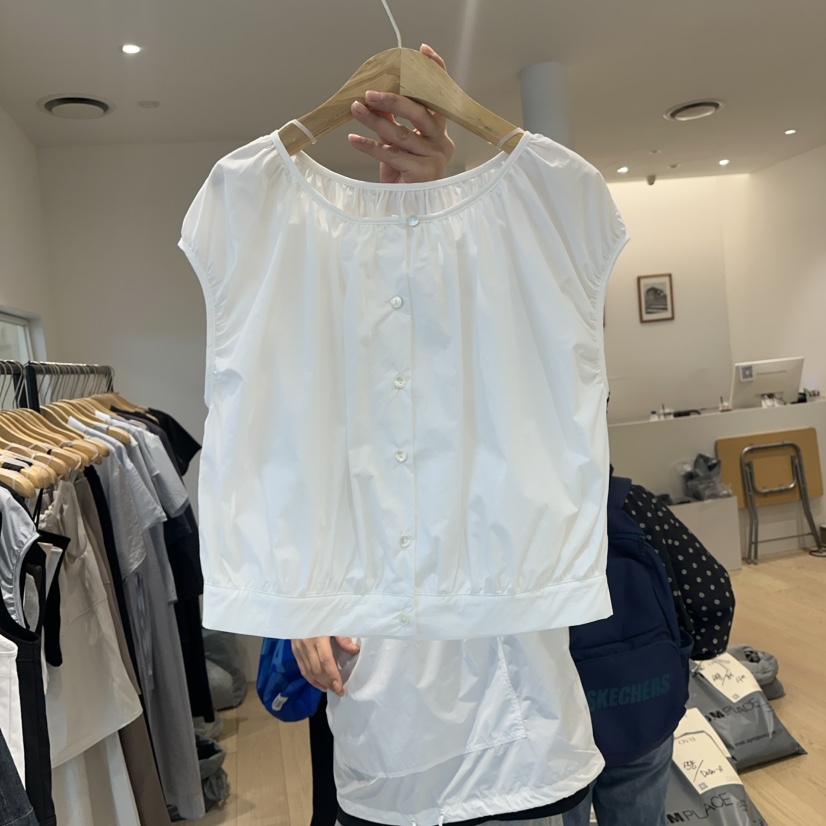 OVU東大門代購女裝新款25春夏真品休閑時尚人氣推薦襯衫蕾絲衫OVU襯衫/蕾絲衫