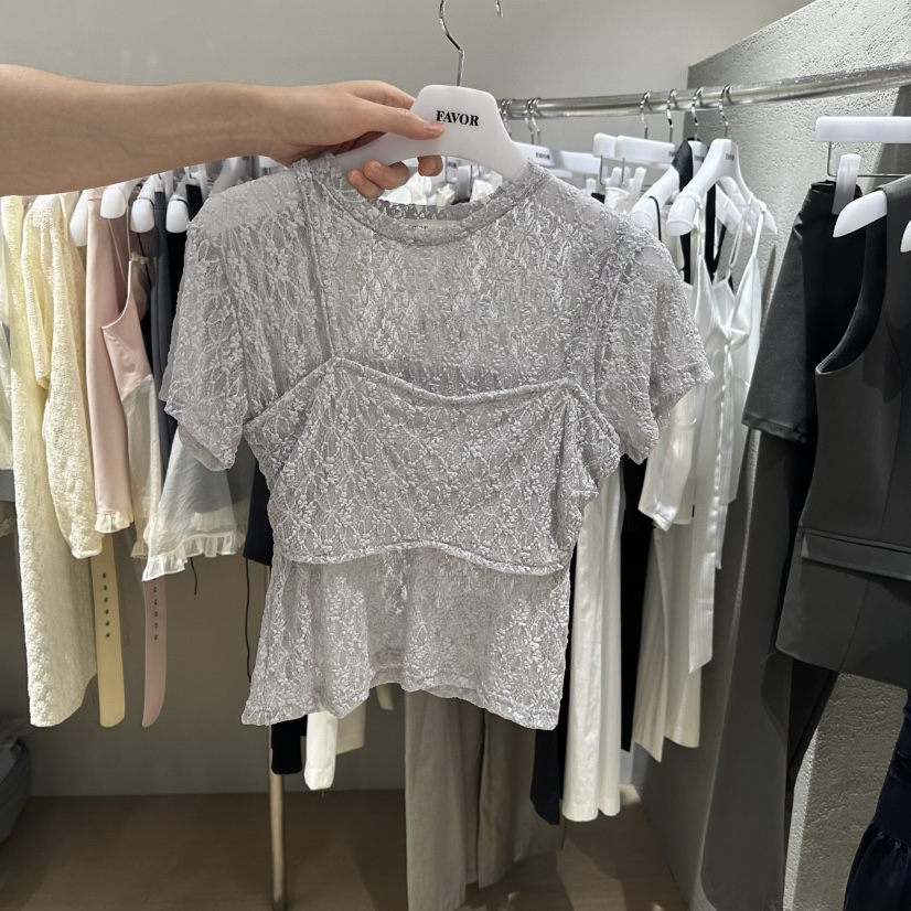FAVOR-P韓國代購女士新品熱賣推薦25春夏真品人氣套裝兩件套FAVOR套裝圖色2