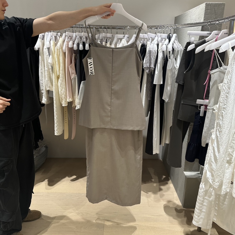 FAVOR-P東大門代購女士新品真品職業25春夏推薦休閑連衣裙FAVOR連衣裙