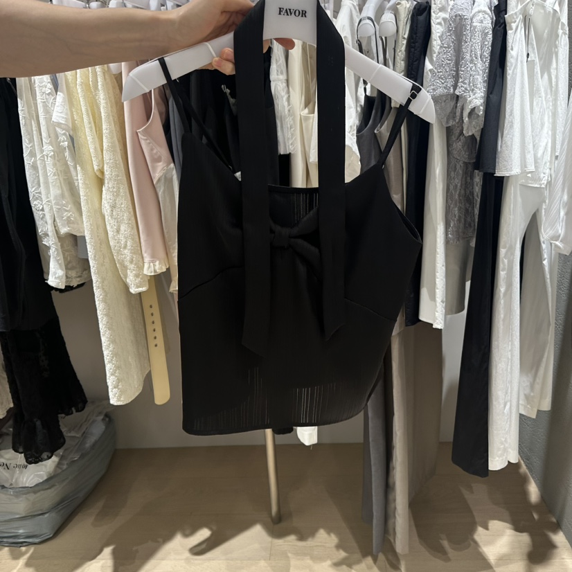 FAVOR-P東大門實拍女裝新品真品熱賣推薦時尚吊帶背心含脖帶FAVOR吊帶/背心圖色2