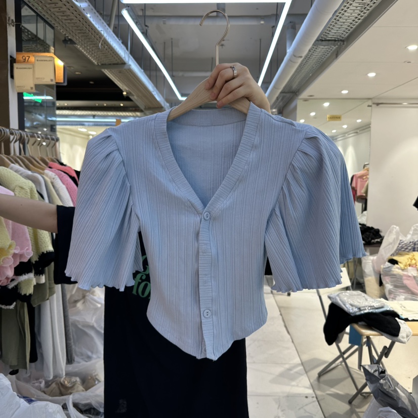 SAGE BRUSH東大門實拍女裝新品真品熱賣時尚襯衫蕾絲衫喇叭SAGE BRUSH襯衫/蕾絲衫圖色2