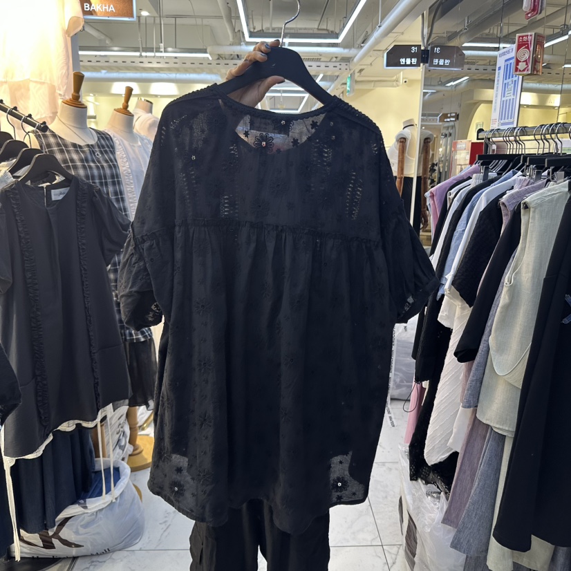 BAKHA東大門代購女裝新品時尚25春夏職業推薦人氣連衣裙蕾絲BAKHA連衣裙