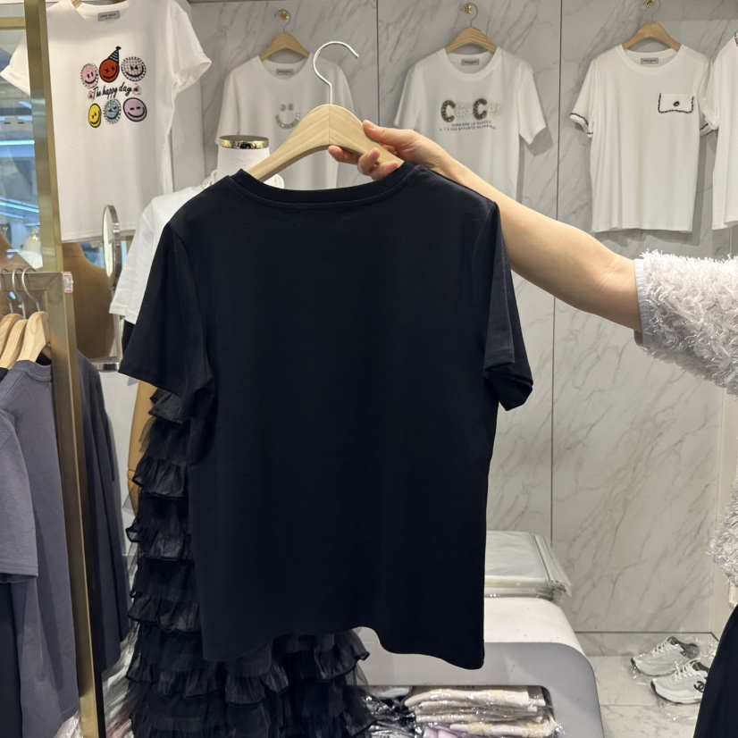 COCO HOLIC東大門實拍女士新款真品休閑25春夏時尚職業T恤COCO HOLICT恤