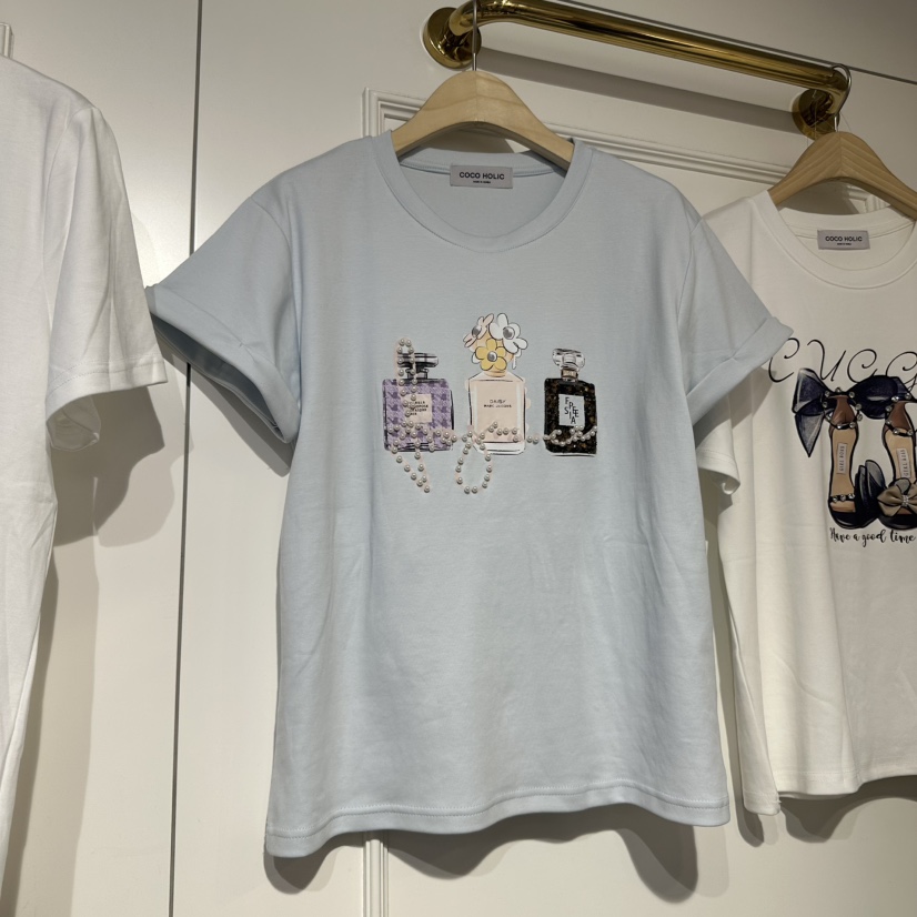 COCO HOLIC東大門直郵女裝新品熱賣休閑時尚人氣真品職業T恤COCO HOLICT恤圖色3