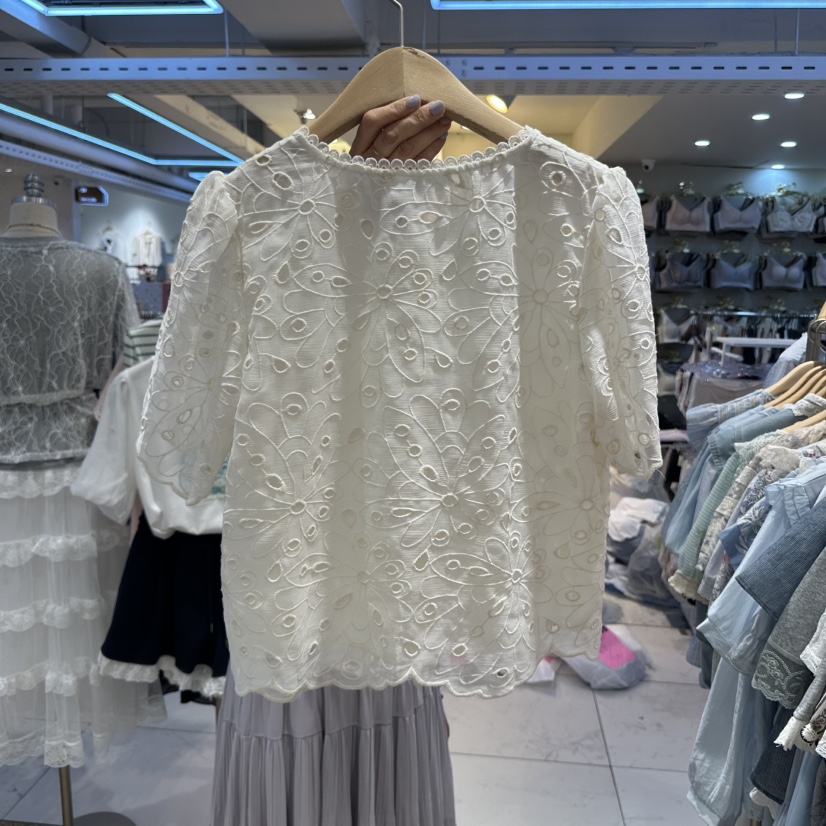 空東大門代購女裝新品熱賣休閑真品人氣時尚襯衫蕾絲衫口袋BELITA襯衫/蕾絲衫