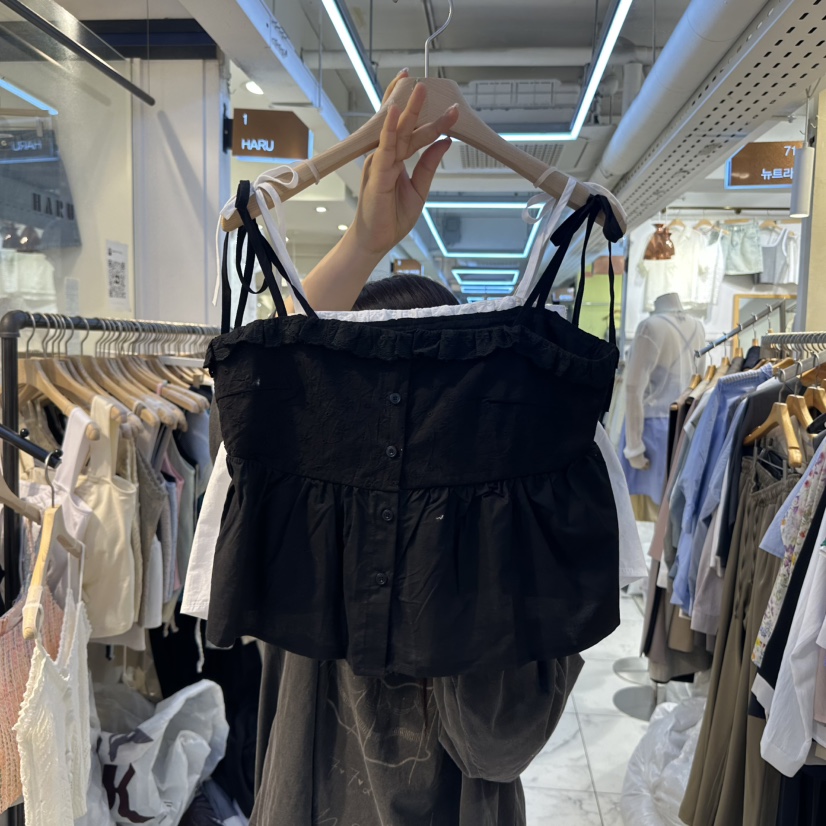 HARU韓國代購女裝新品真品職業推薦時尚25春夏熱賣吊帶背心HARU吊帶/背心圖色2