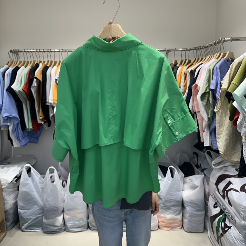 DA YLOG韓國直郵女士新款時尚休閑推薦真品襯衫蕾絲衫紐扣DA YLOG襯衫/蕾絲衫
