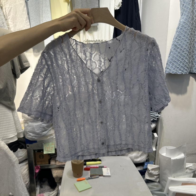 HARU東大門直郵女裝新品真品職業25春夏人氣襯衫蕾絲衫開衫HARU襯衫/蕾絲衫
